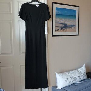 CALVIN KLEIN Jumpsuit Black with Pockets Size 2 NEW